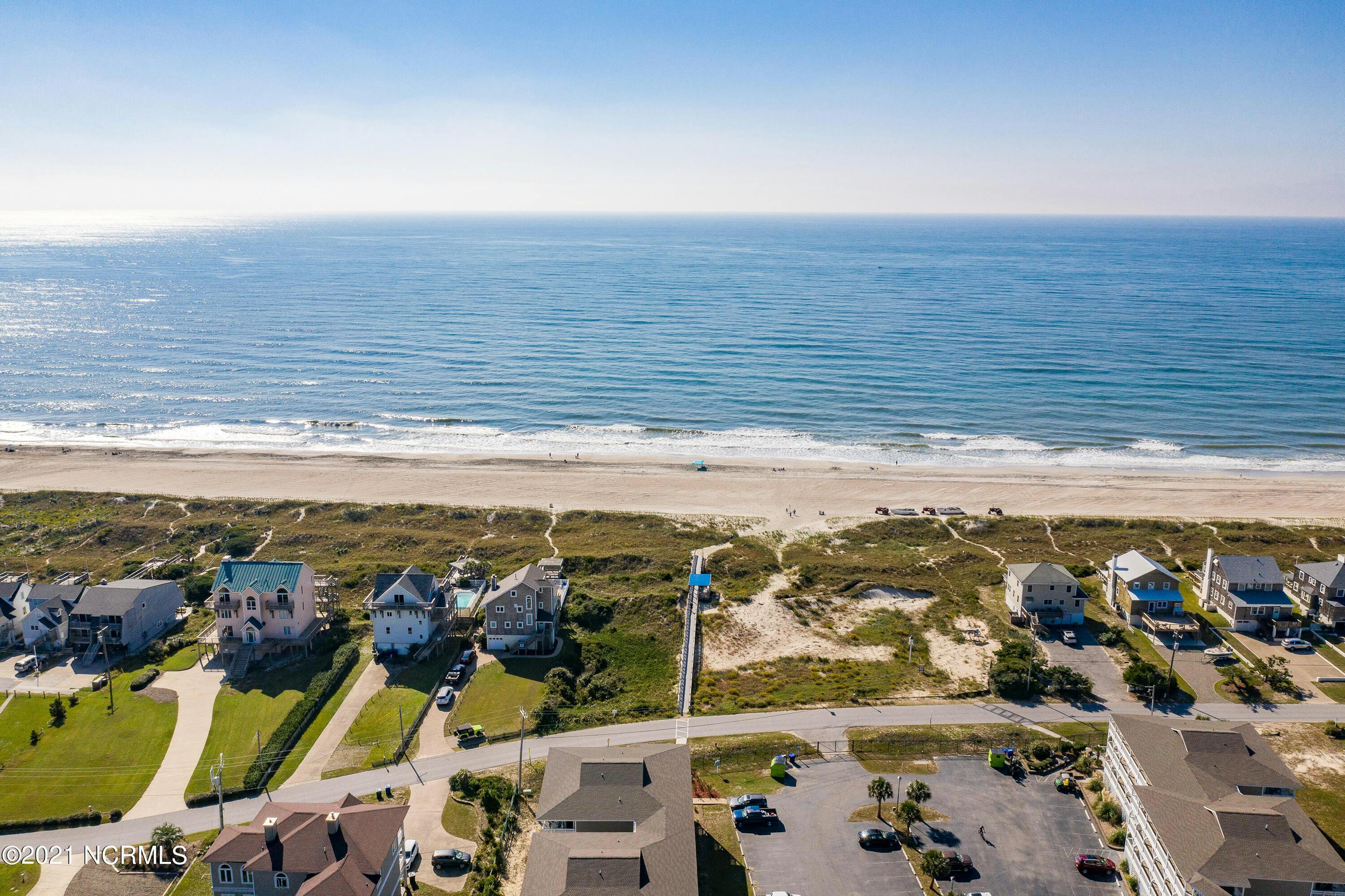 AERIAL VIEW OF OCEANFRONT LOT