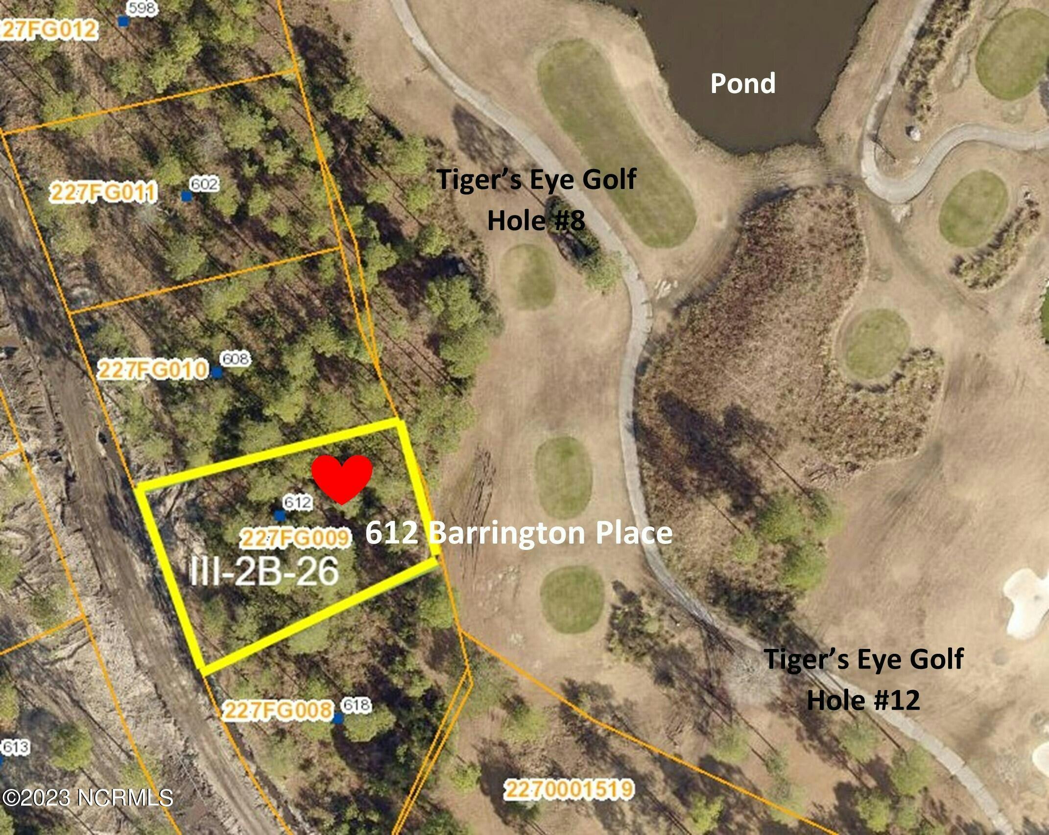612 Barrington Place Aerial Map III-2B-2