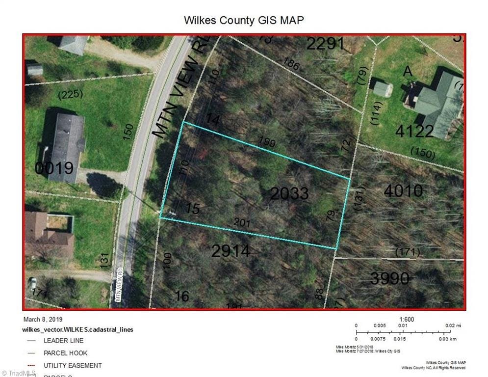 Exterior photo of Lot 15 Mountain View Road, Hays NC 28635. MLS: 959990