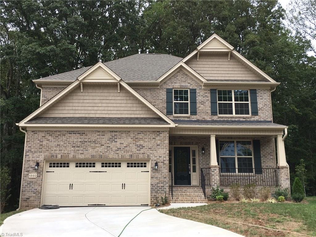 Exterior photo of 1802 Griffins Knoll Court, Greensboro NC 27455. MLS: 786893