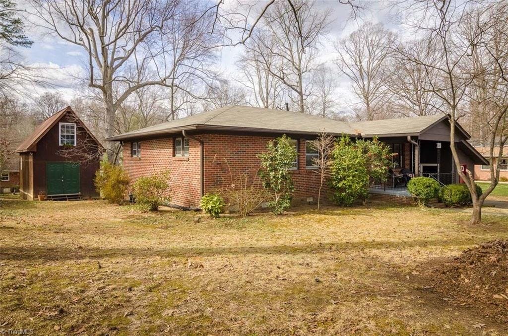 Well-Loved & Well-Maintained 1-Level Brick Ranch in Desirable Brookwood Gardens features Charming & Spacious 640+ sq. ft. Stand-Alone 2-Story Cottage/Studio/Storage Building!