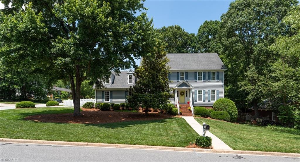 Exterior photo of 1704 Westminster Drive, Greensboro NC 27410. MLS: 889352