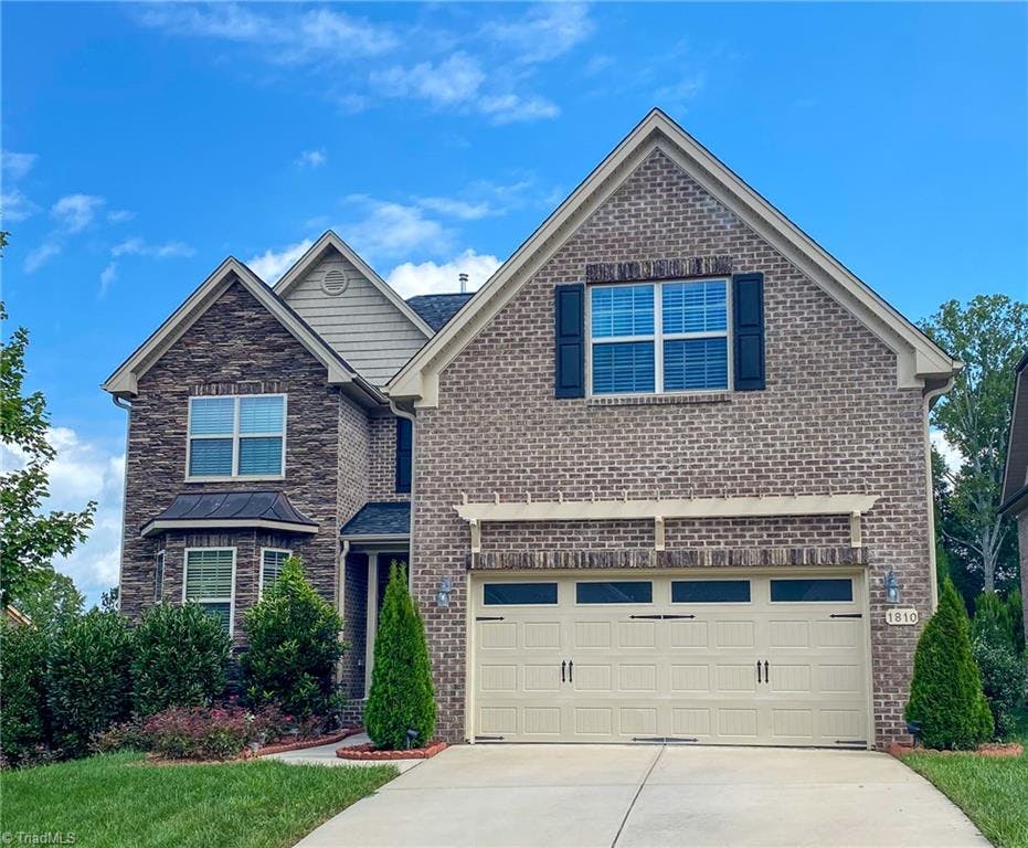 Exterior photo of 1810 Griffins Knoll Court, Greensboro NC 27455. MLS: 972179