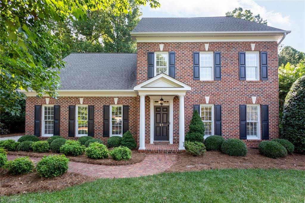 Exterior photo of 21 Middlefield Court, Greensboro NC 27455. MLS: 985863