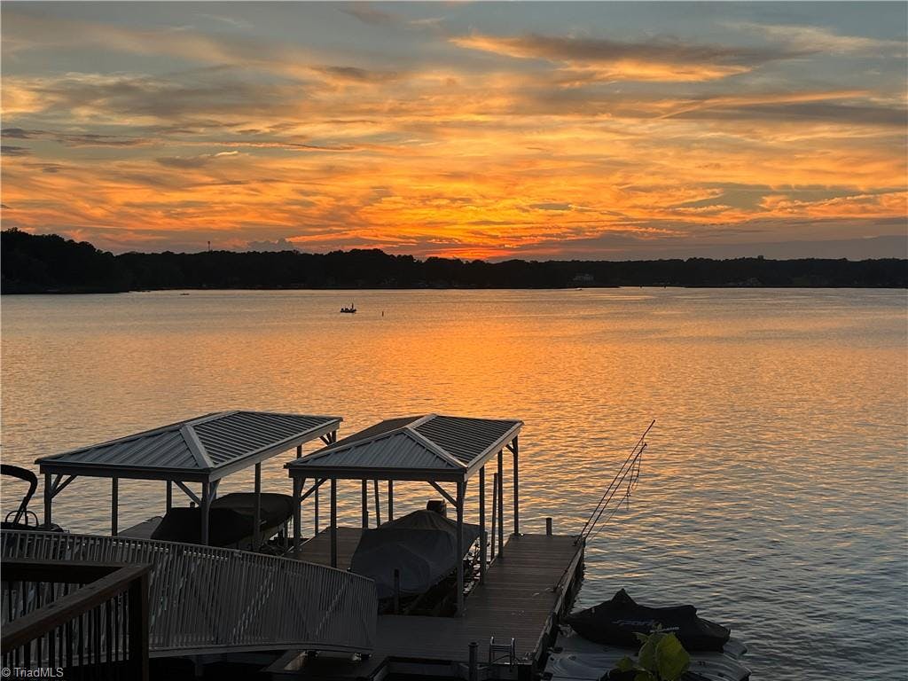 Amazing sunsets over the lake