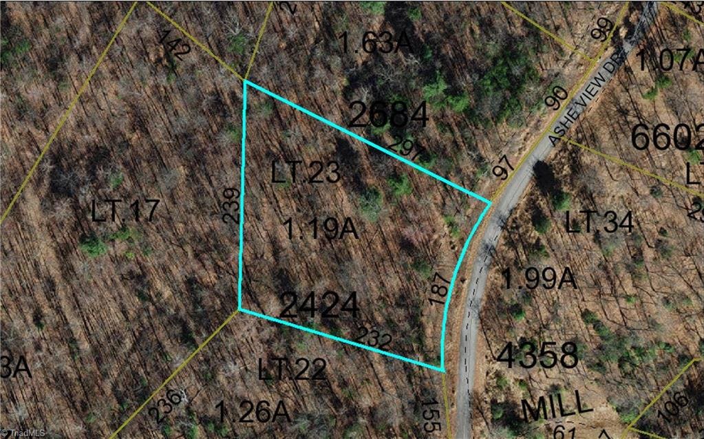 Exterior photo of lot 23 Ashe View Drive, Millers Creek NC 28651. MLS: 1126899