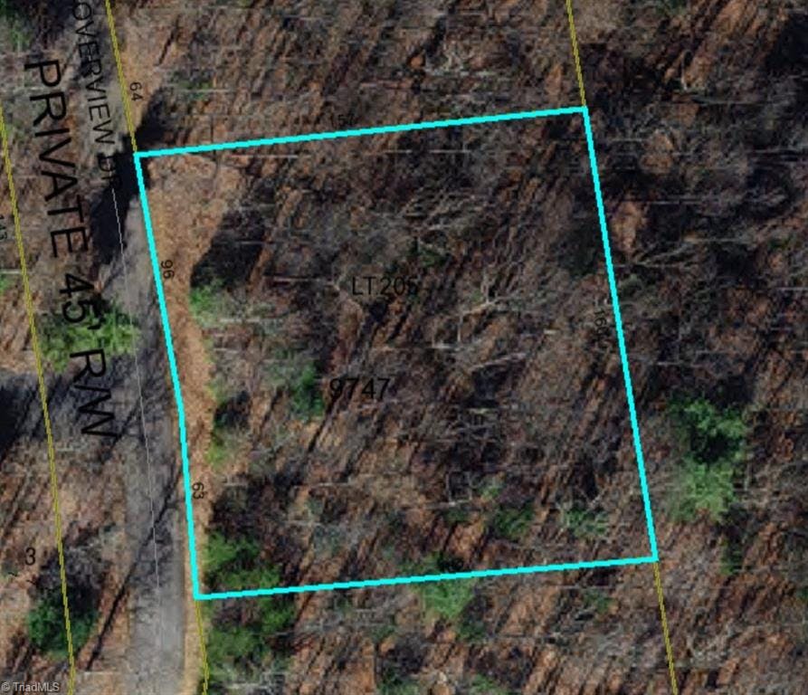 Exterior photo of lot 205 Overview Drive, Traphill NC 28685. MLS: 1131280
