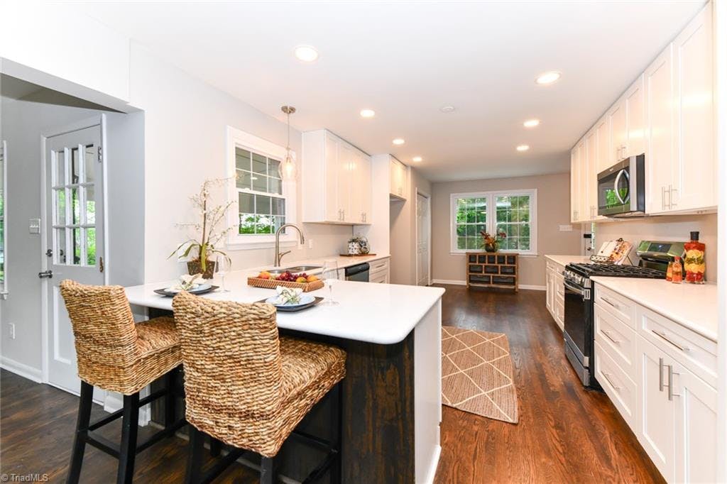 Beautifully updated home with stunning hardwood floors throughout.