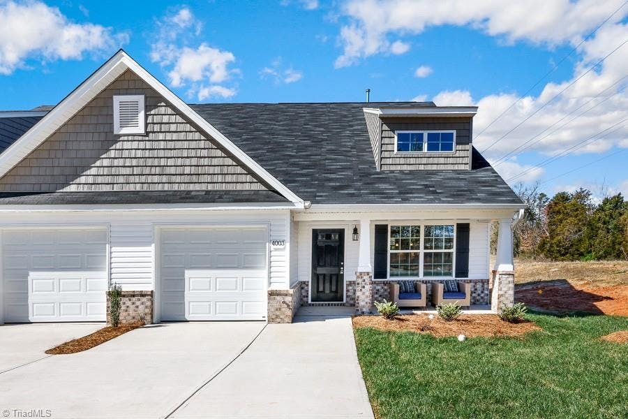 Photos are of similar home - options and upgrades may vary.  Exterior Indiana floorplan