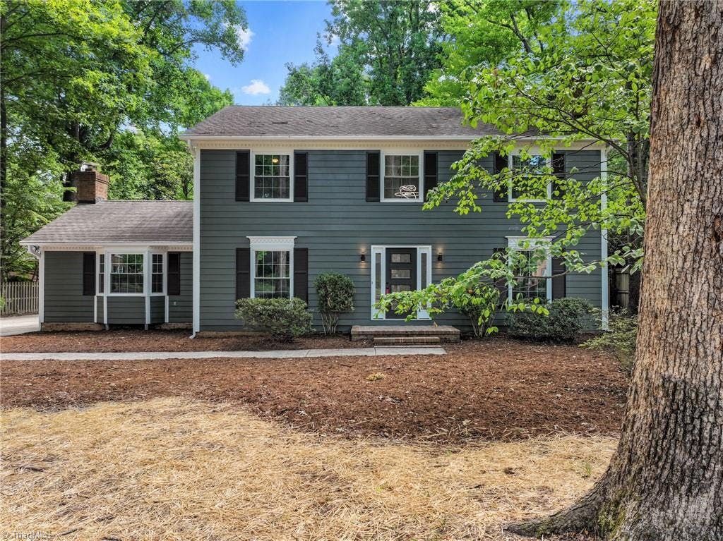 Exterior photo of 3036 Lake Forest Drive, Greensboro NC 27408. MLS: 1147042