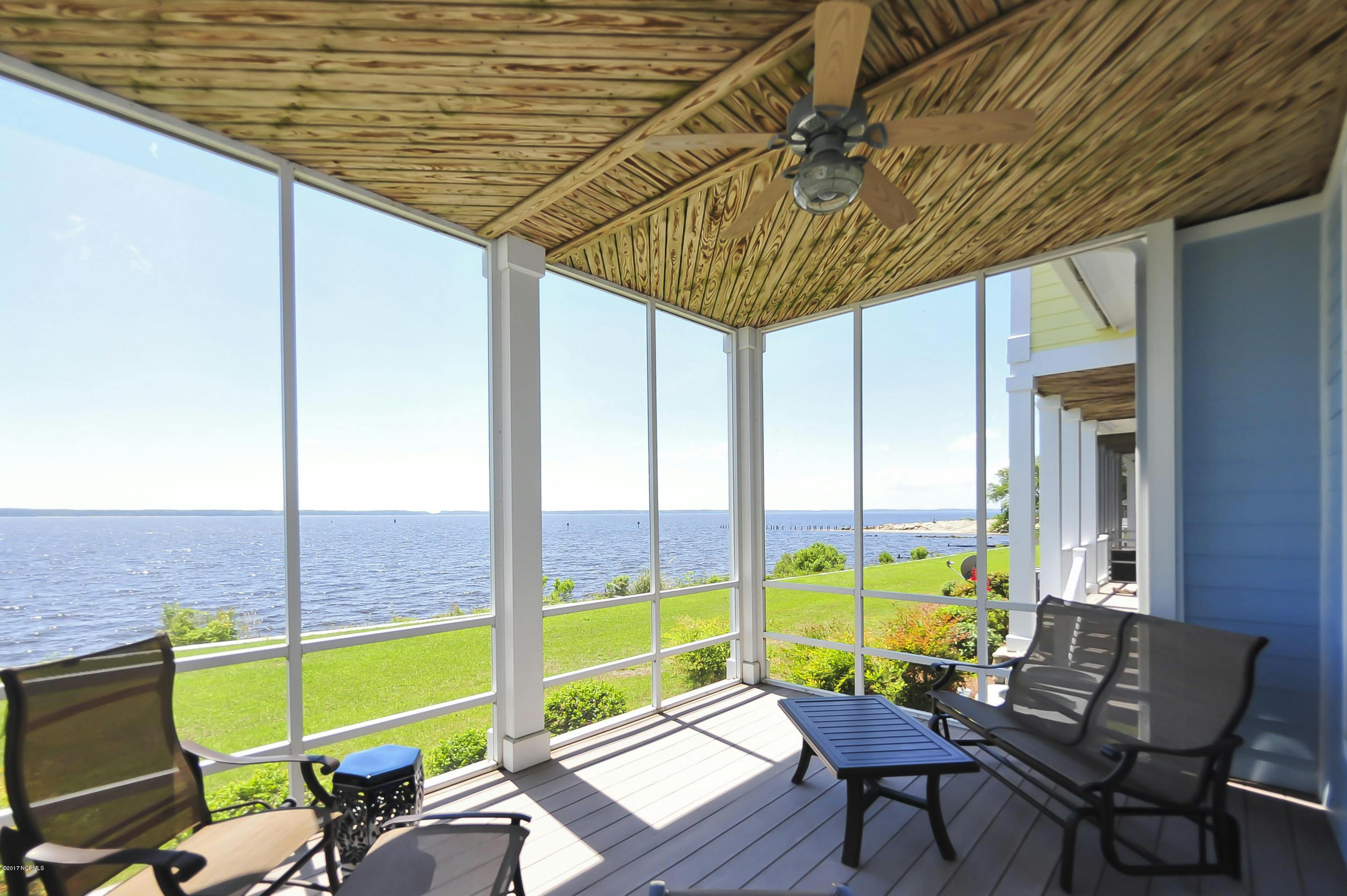 Screened Porch View of Neuse River