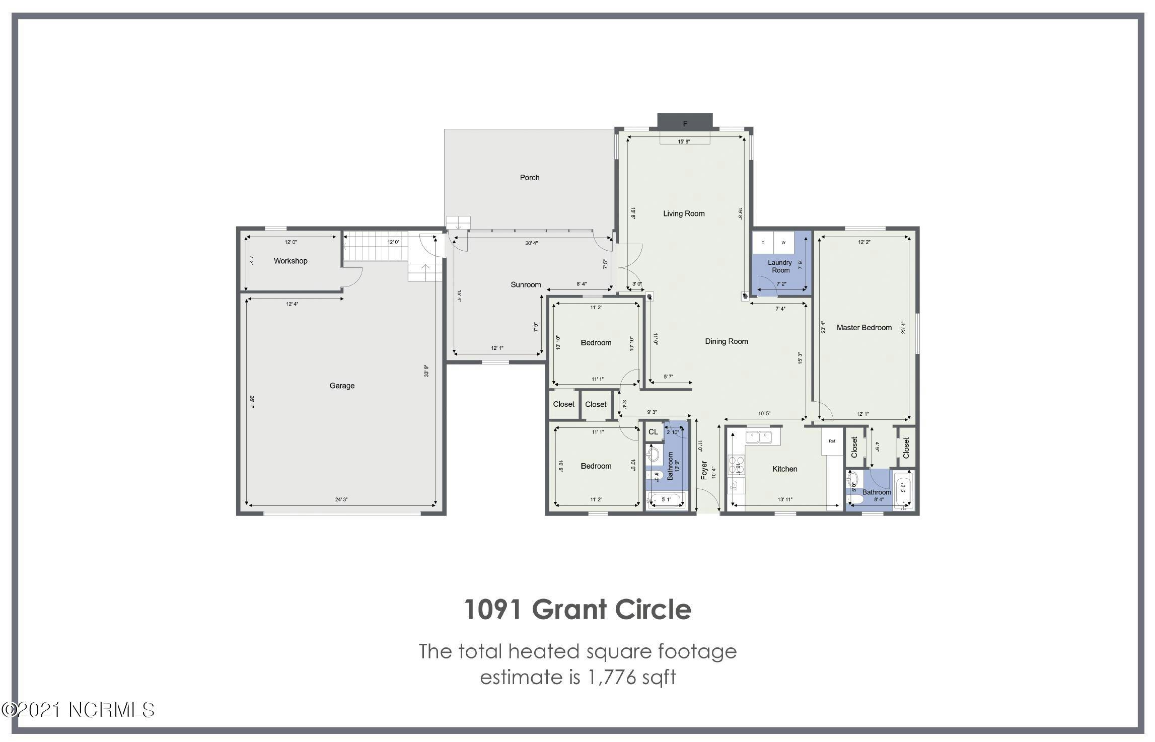 1091 Grant Cir - Floor Plan as PIC