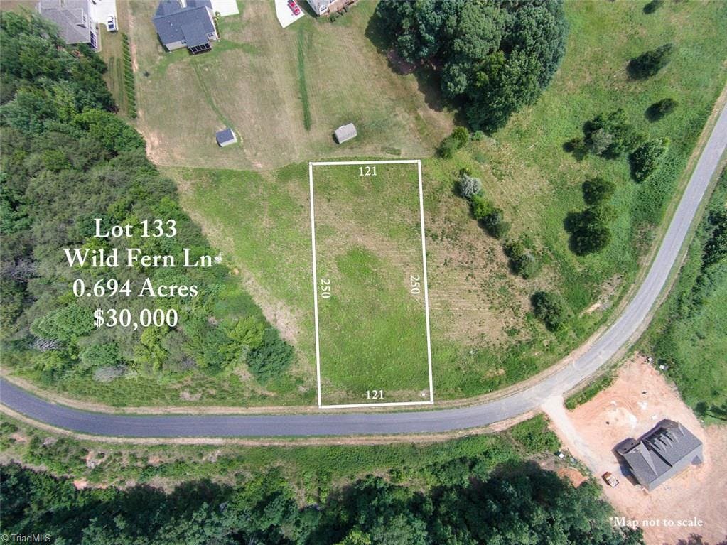 Exterior photo of Lot #134 Wild Fern Lane, Reidsville NC 27320. MLS: 731876