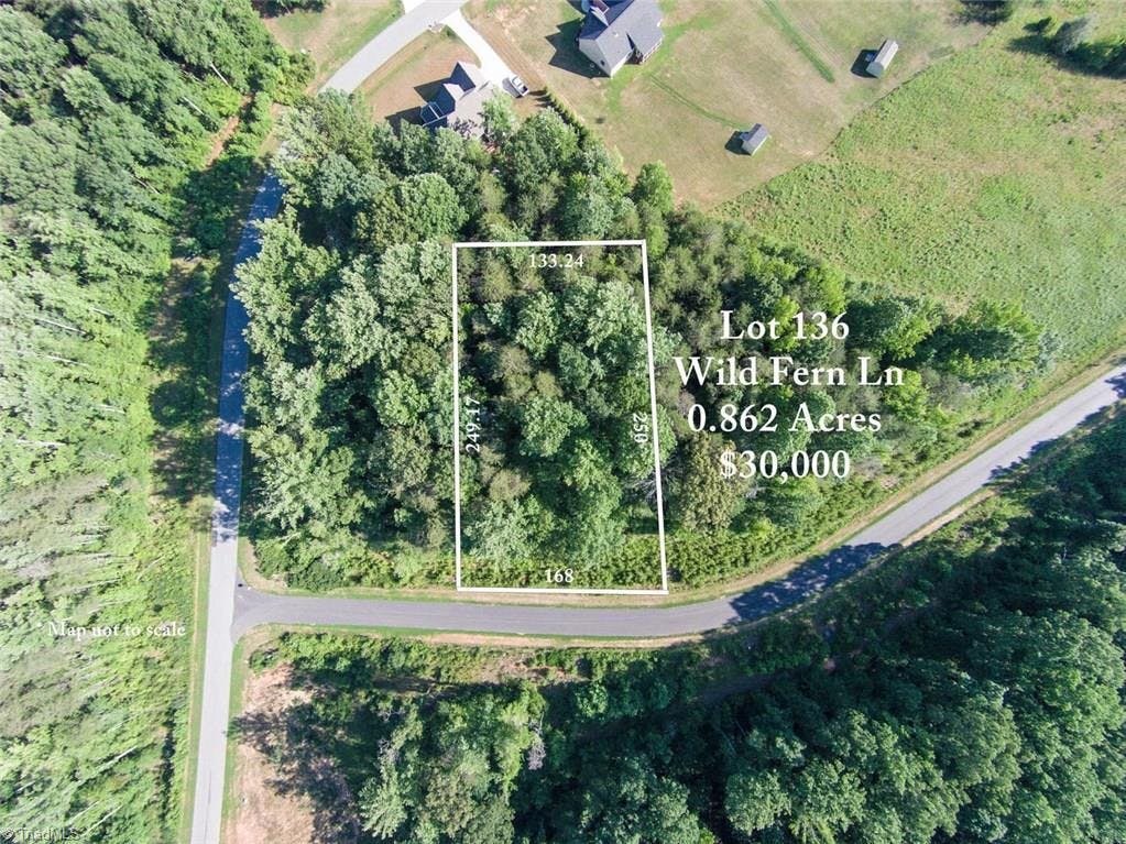 Exterior photo of Lot #136 Wild Fern Lane, Reidsville NC 27320. MLS: 731878