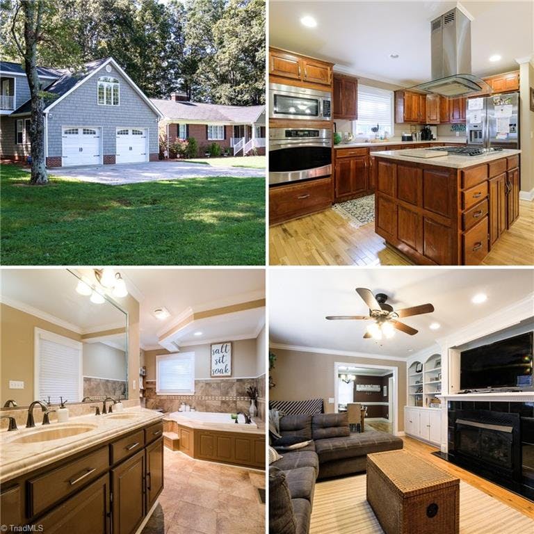 Move-in ready, updated brick ranch-style home in Boonville, NC.