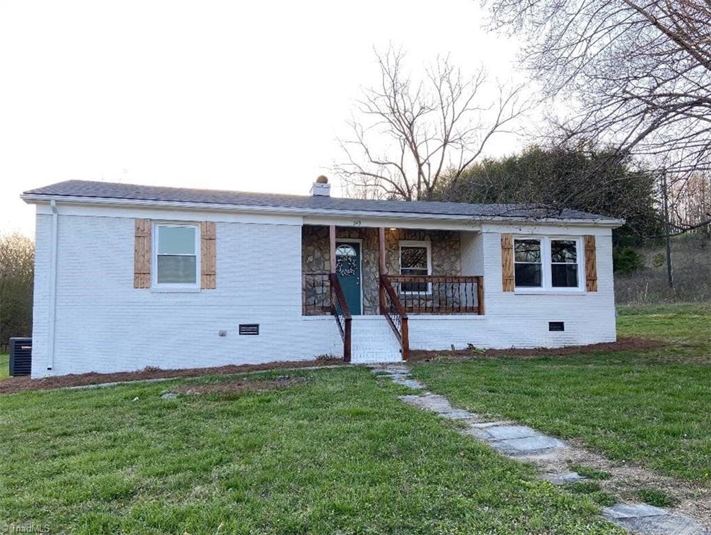 Exterior photo of 349 Campbell Road, Mount Airy NC 27030. MLS: 1018988