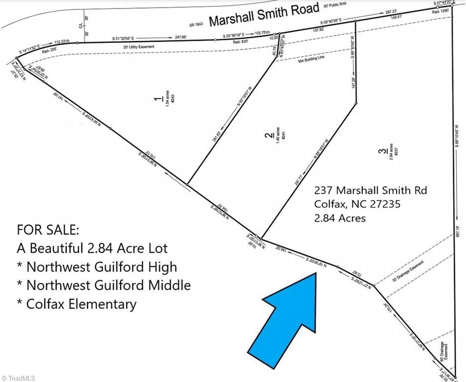 Exterior photo of 237 Marshall Smith Road, Colfax NC 27235. MLS: 1034598