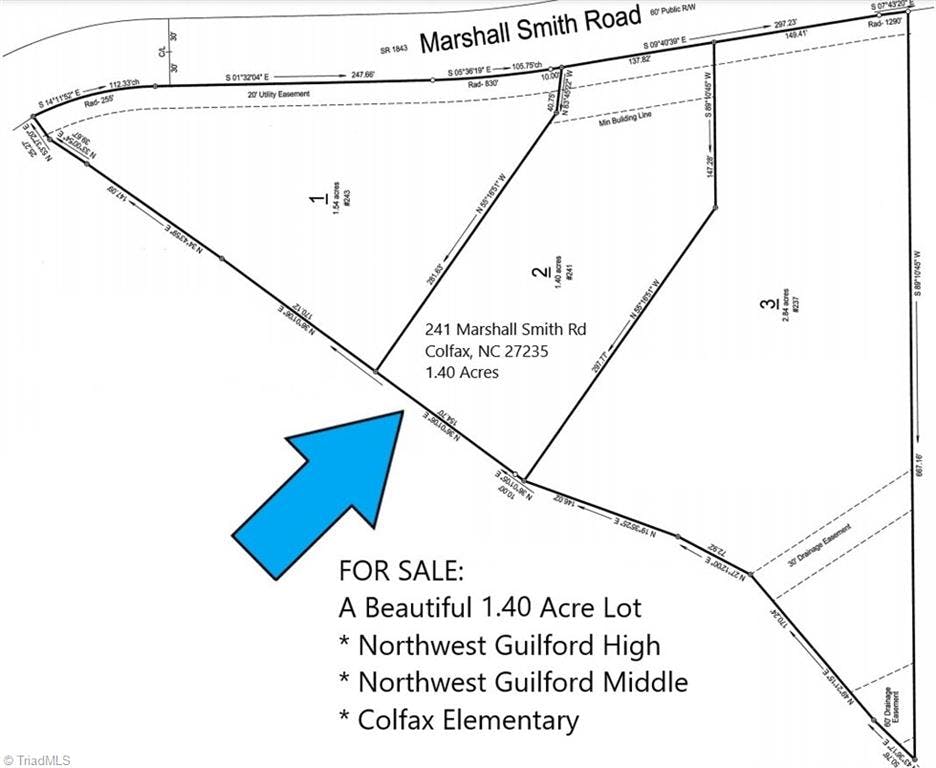 Exterior photo of 241 Marshall Smith Road, Colfax NC 27235. MLS: 1034611