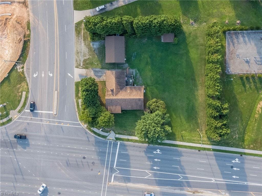 Overhead view of the property.