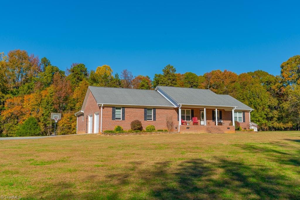 Exterior photo of 3127 Pike Farm Road, Staley NC 27355. MLS: 1049311