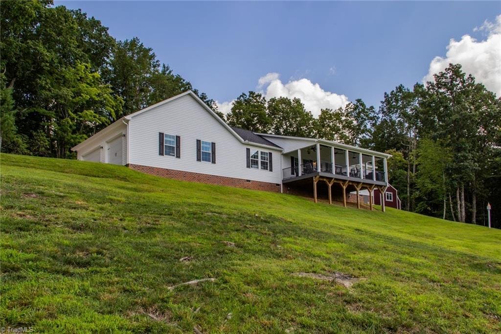 Exterior photo of 180 Gourd Drive, Purlear NC 28665. MLS: 1082198