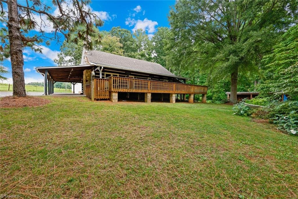 Exterior photo of 7769 Fip Newsome Road, Tobaccoville NC 27050. MLS: 1082568