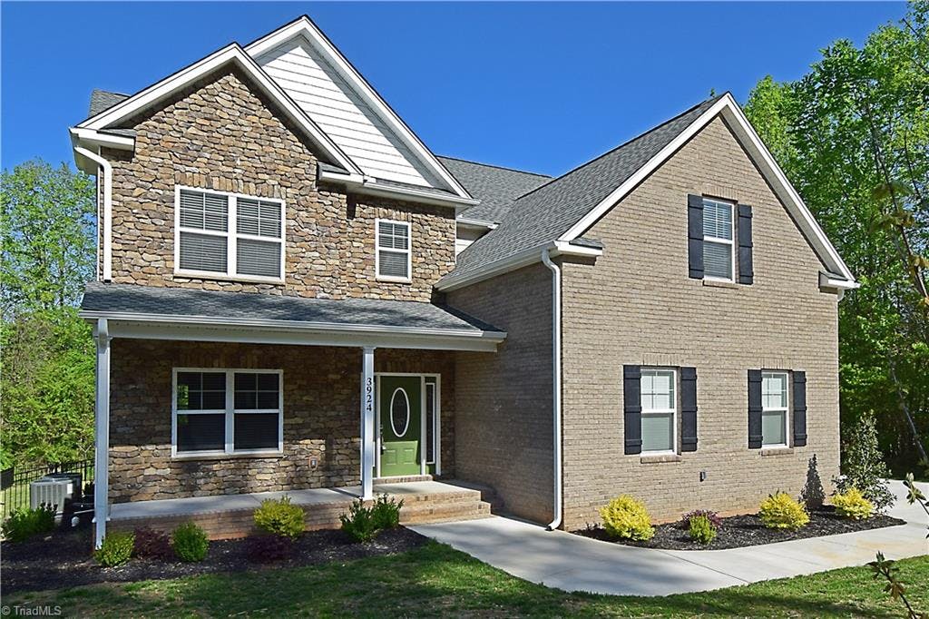 This handsome transitional offers great curb appeal.