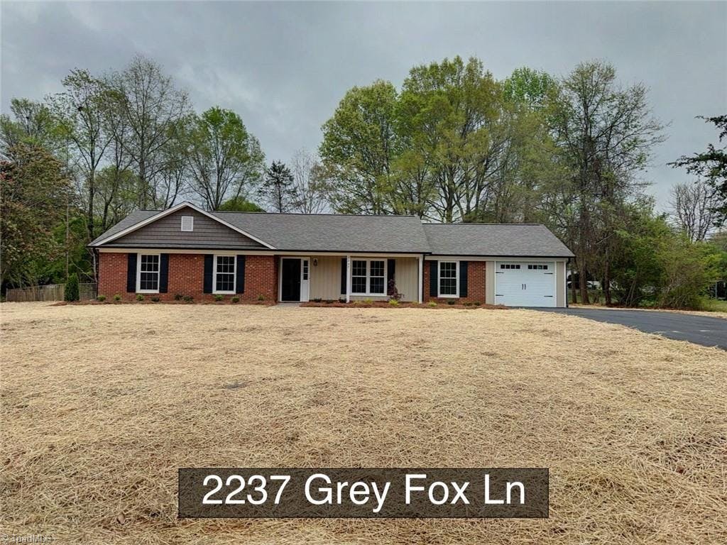 Exterior photo of 2237 Grey Fox Lane, Winston Salem NC 27106. MLS: 1139122